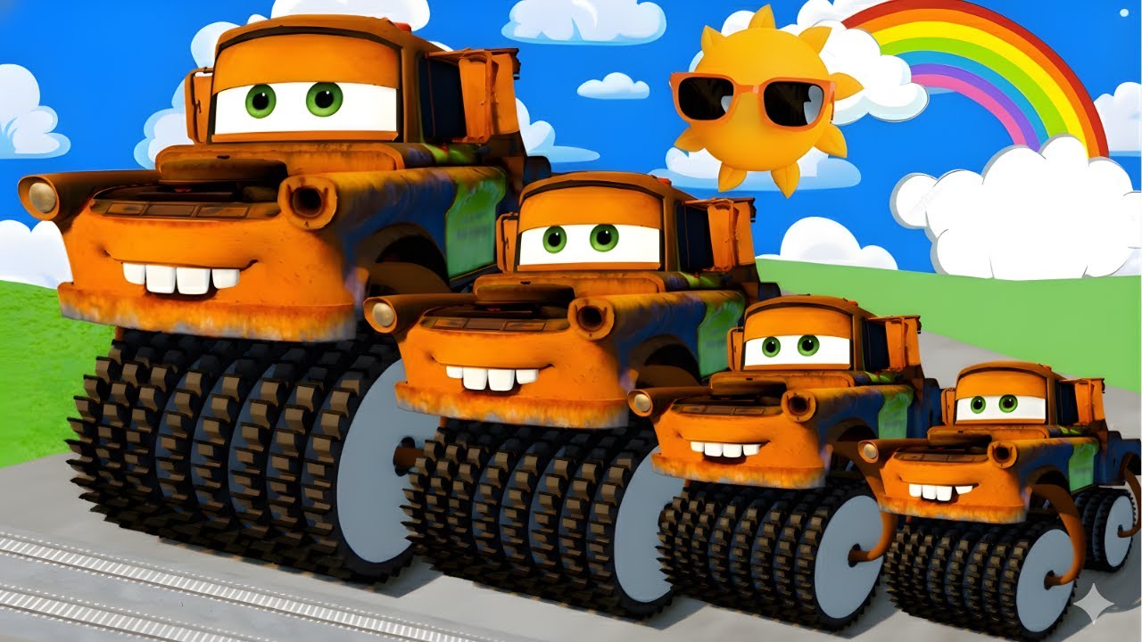 Big & Small Spiked-Wheel Mater vs Thomas Train’s Massive Hit | BeamNG.drive