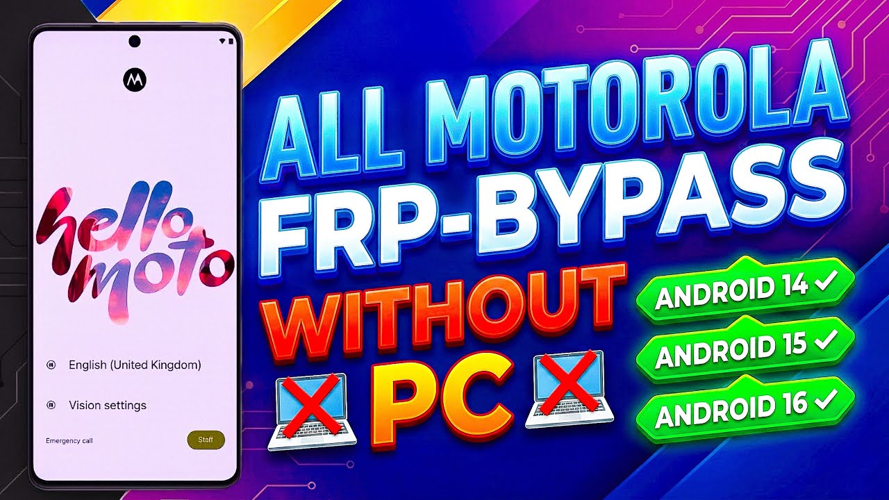 How to Bypass FRP on Motorola (2026) 😱 | Android 14 / 15 / 16 | Moto FRP Bypass