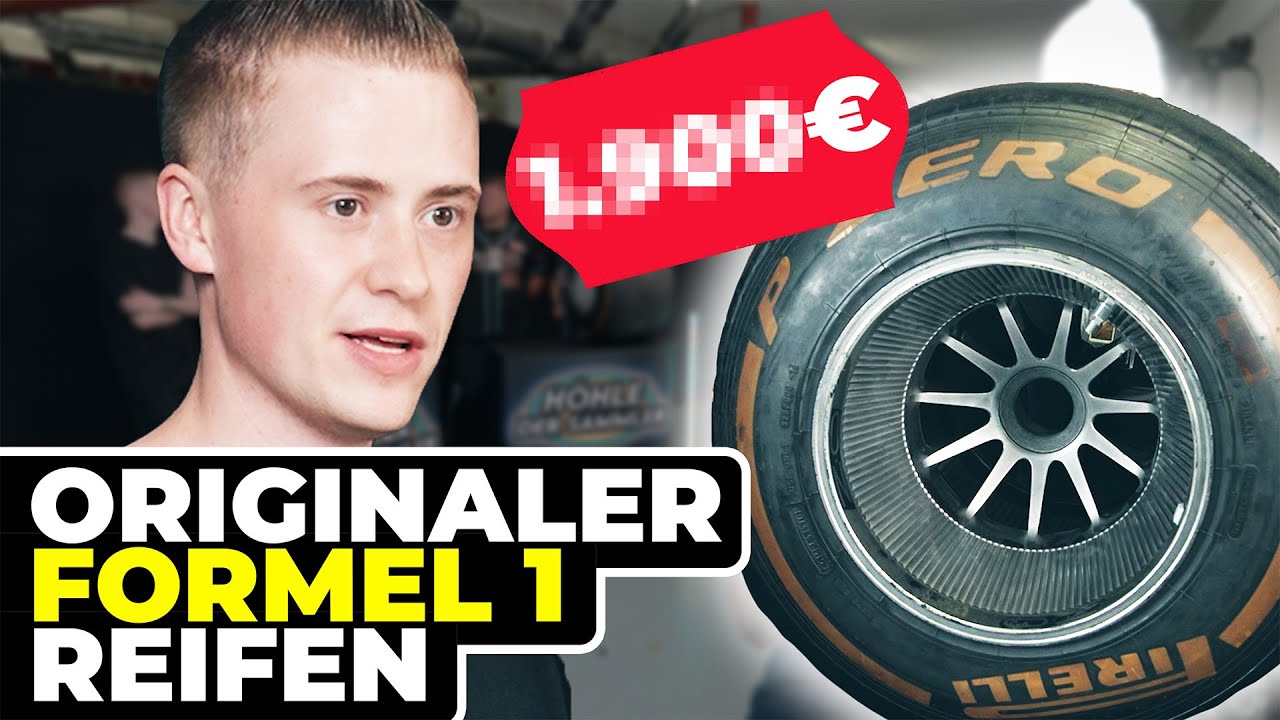 Kampf um originalen Formel 1 Reifen! Wer sichert sich dieses Relikt?