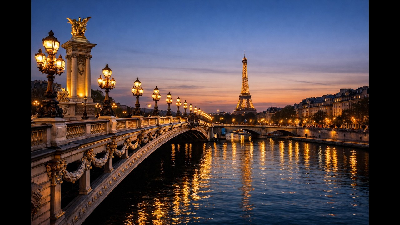 #Playlist #플레이리스트 #BGM  🗼 Midnight in Paris Jazz: 에펠탑이 반짝이는 밤, 세느 강변에서 듣는 로맨틱 재즈 (Evening Jazz)