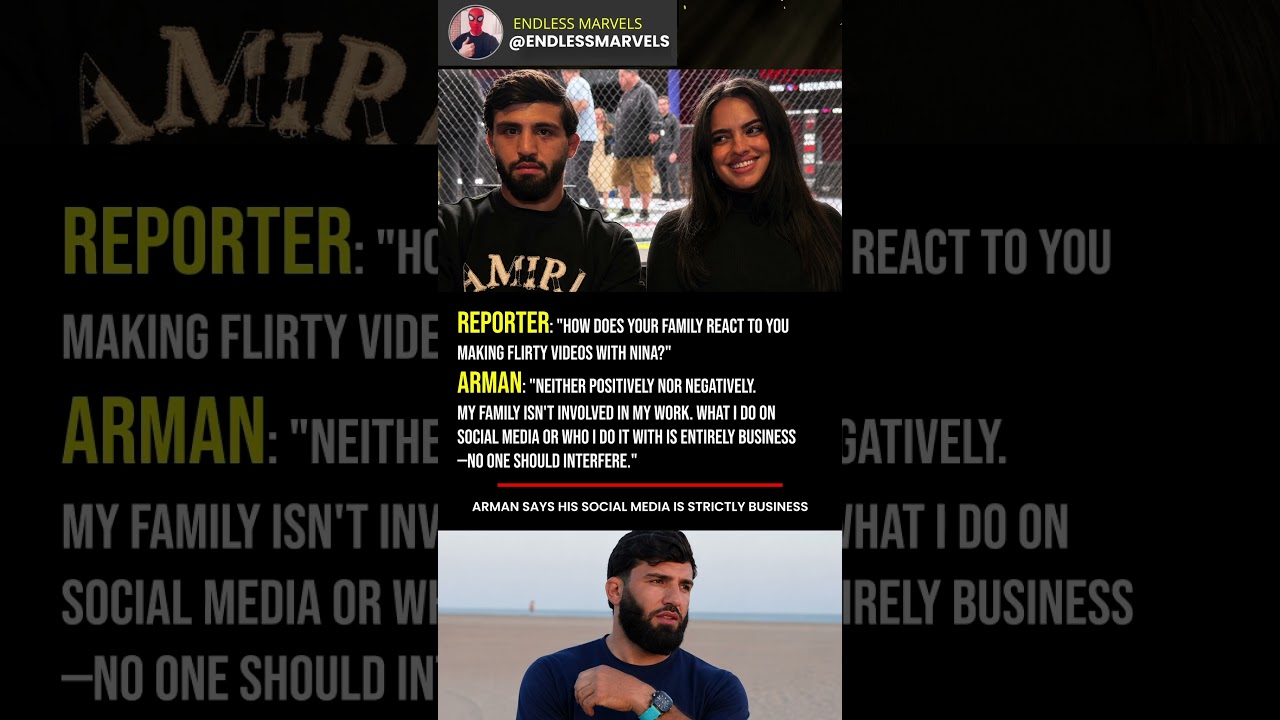 Arman Tsarukyan Says His Social Media Is Strictly Business 🔥 #ufc
