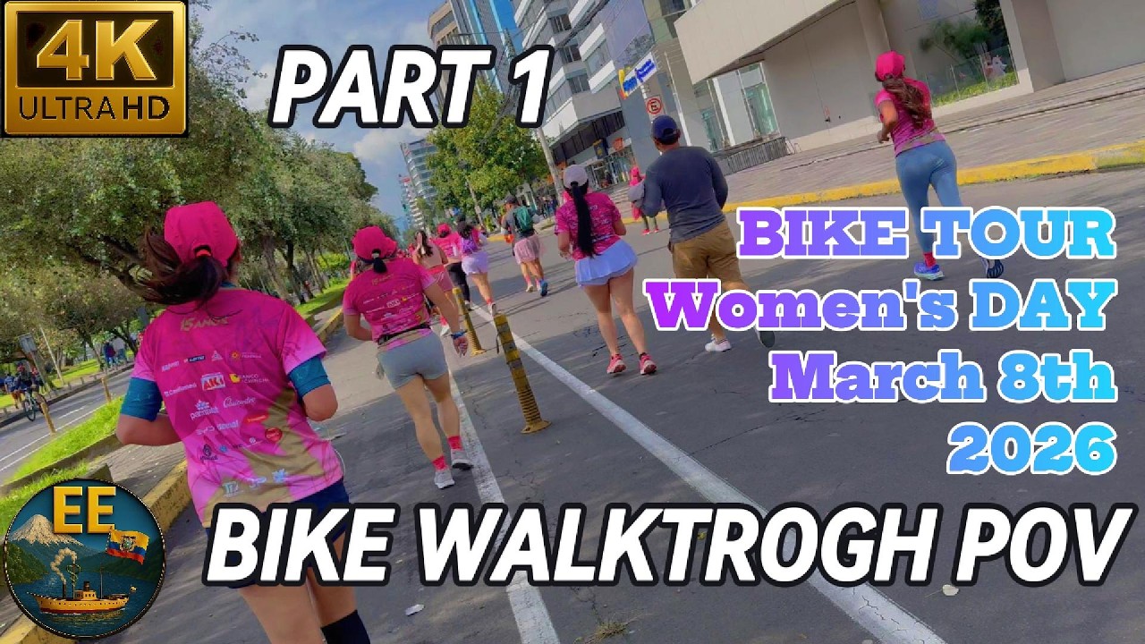 I Ran Into a Huge Women’s Race in Pink! 💗 | La Carolina + Av. Amazonas (Part 1) | POV 4K60