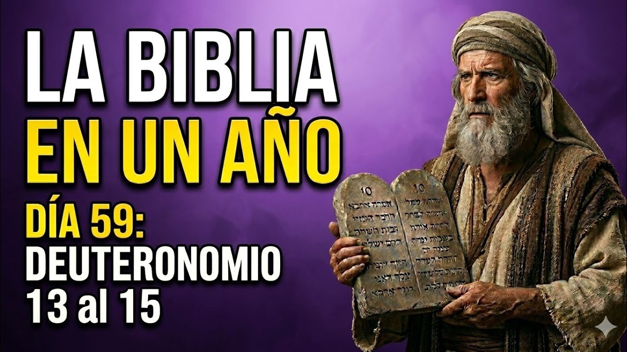 LA BIBLIA EN UN AÑO - DIA 59 (DEUTERONOMIO 13 al 15)