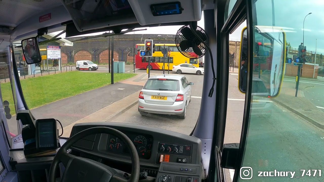 【運転席展望】POV Review 新巴 First Bus Volvo B9TL 208 Sheffield Bus Station → Maynard Road