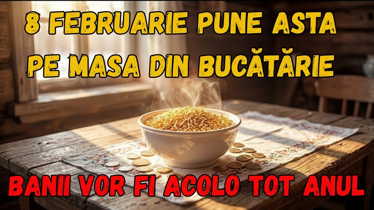8 februarie Pune asta pe masă - și vei avea bani tot anul
