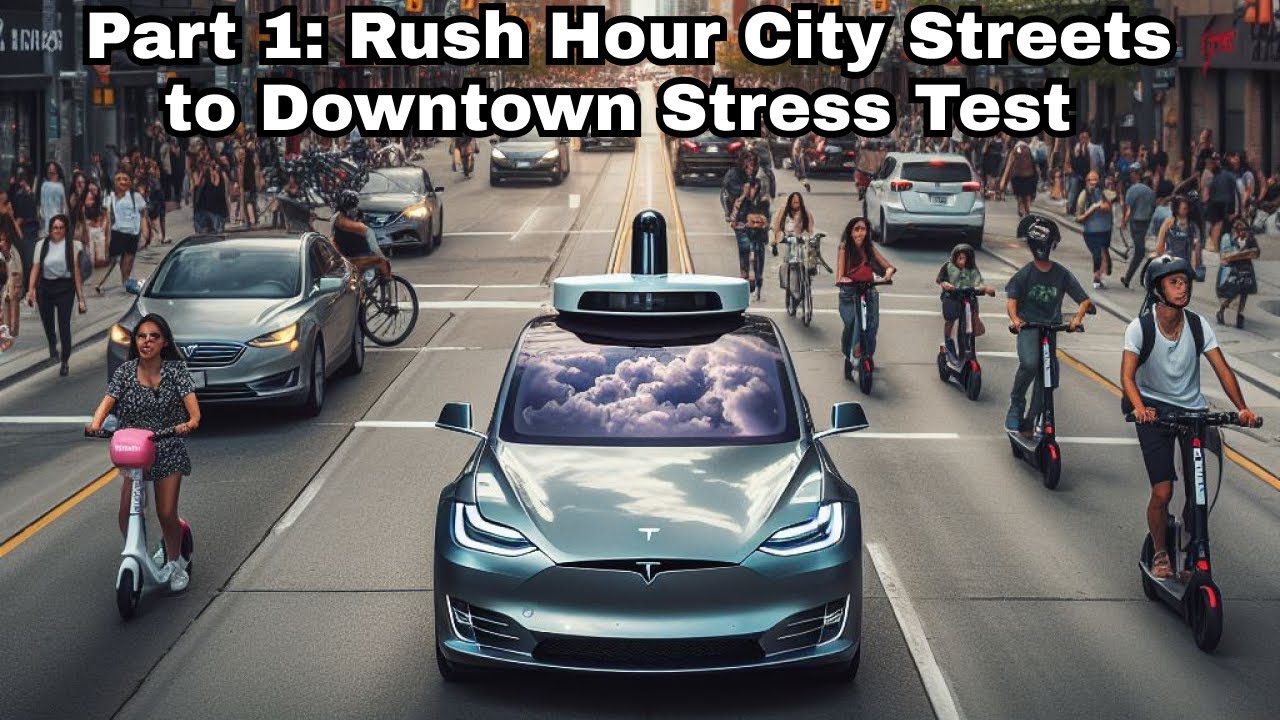 Putting Tesla Self-Driving AI Car to the Test in Downtown Toronto