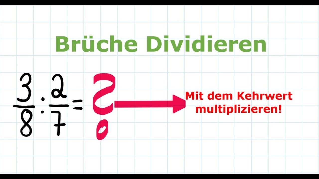 Umgang mit Brüchen - Brüche dividieren | Mathe einfach erklärt!