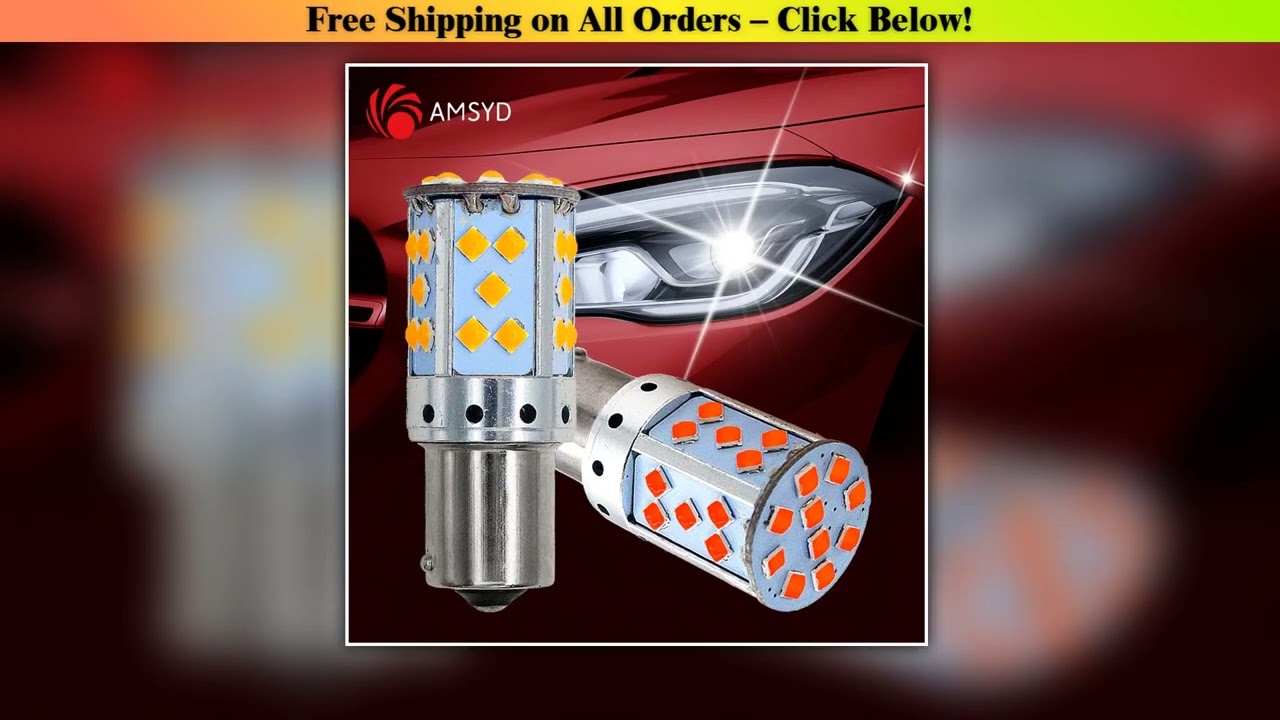 2PCS 1156 BA15S P21W BAU15S Canbus No Error T20 7440 W21W WY21W Lamp Auto Turn Signal Bulbs 12v