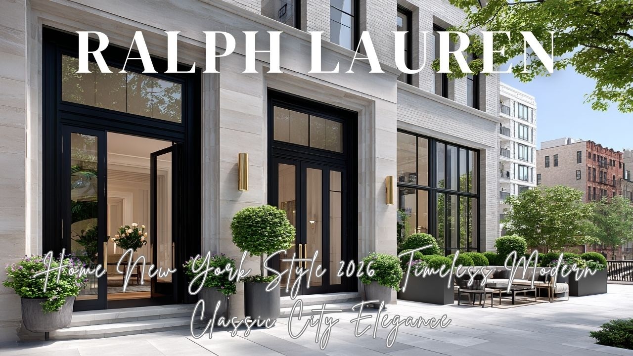 Ralph Lauren Home New York Style 2026: Вневременная современность, классика, городская элегантность