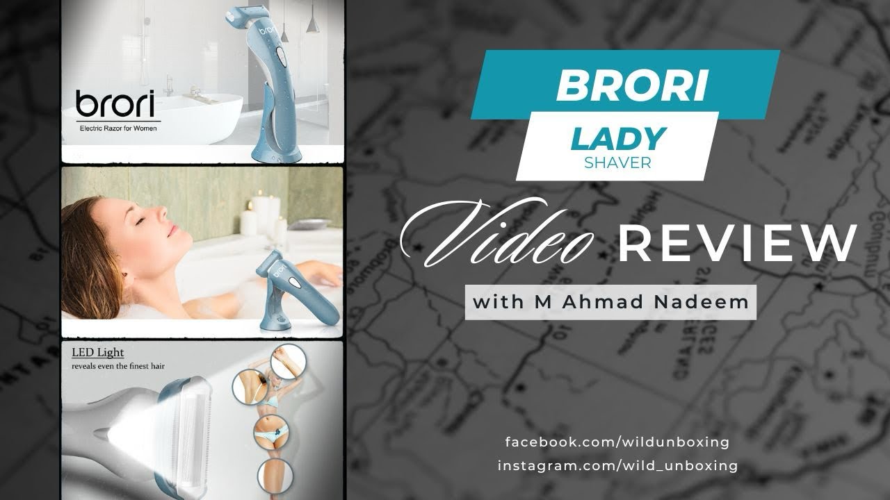 Brori Electric Lady Shaver - Razor Bikini Trimmer for Women Unboxing and Review
