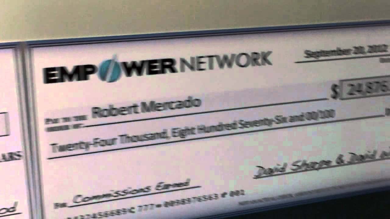 Empower Network BIG CHECK Real Proof