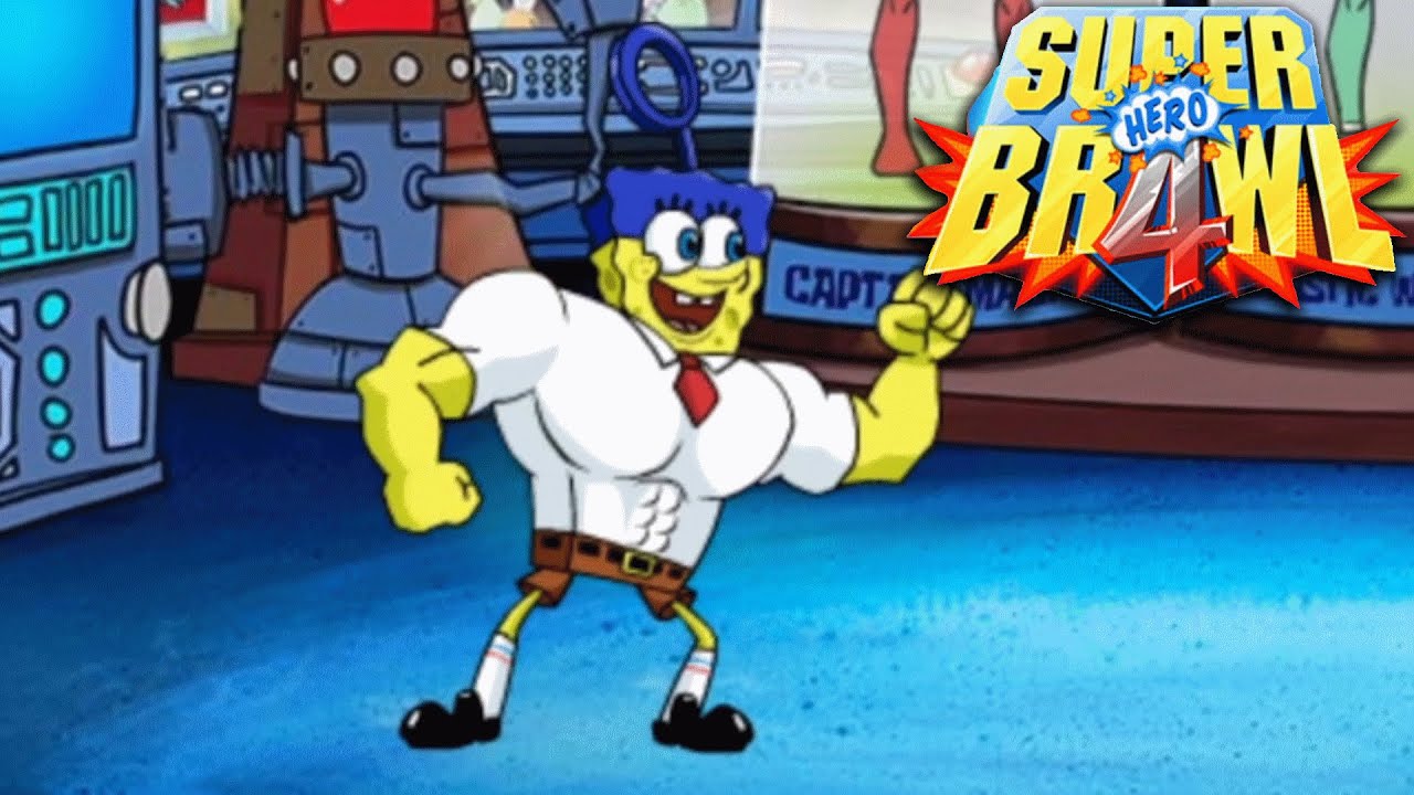 Super Brawl 4 - SpongeBob (Invincibubble) Gameplay Story Mode 2022 60 FPS