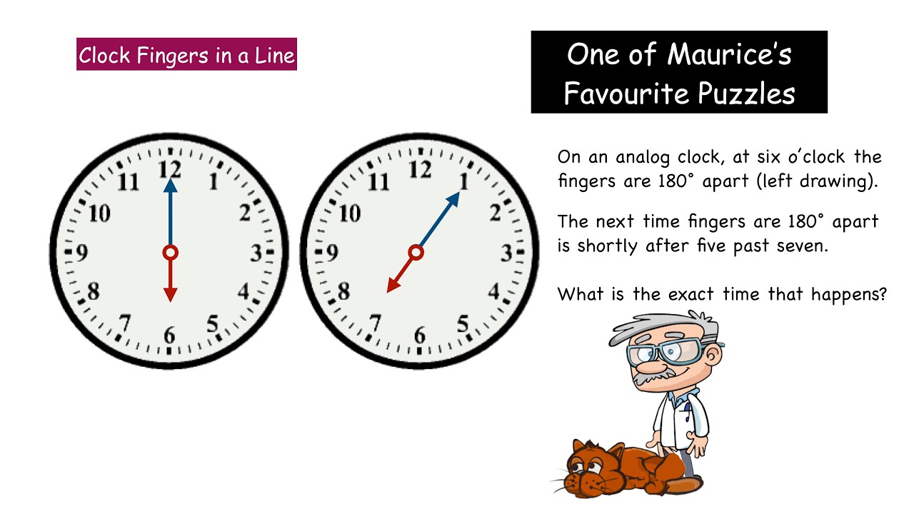 Clockface. One of Maurice the Cat's Favourite Puzzles