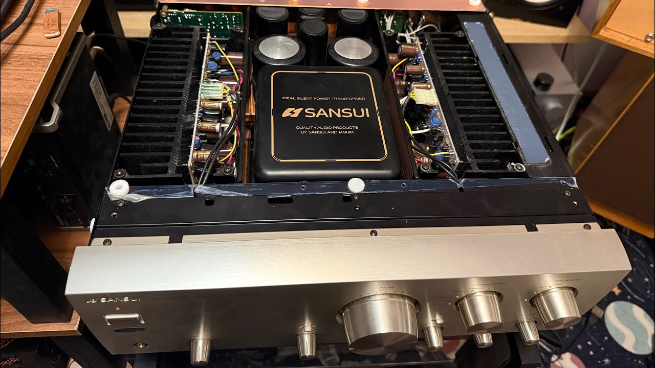 Sansui au-a907 limited профилактика! Часть 3