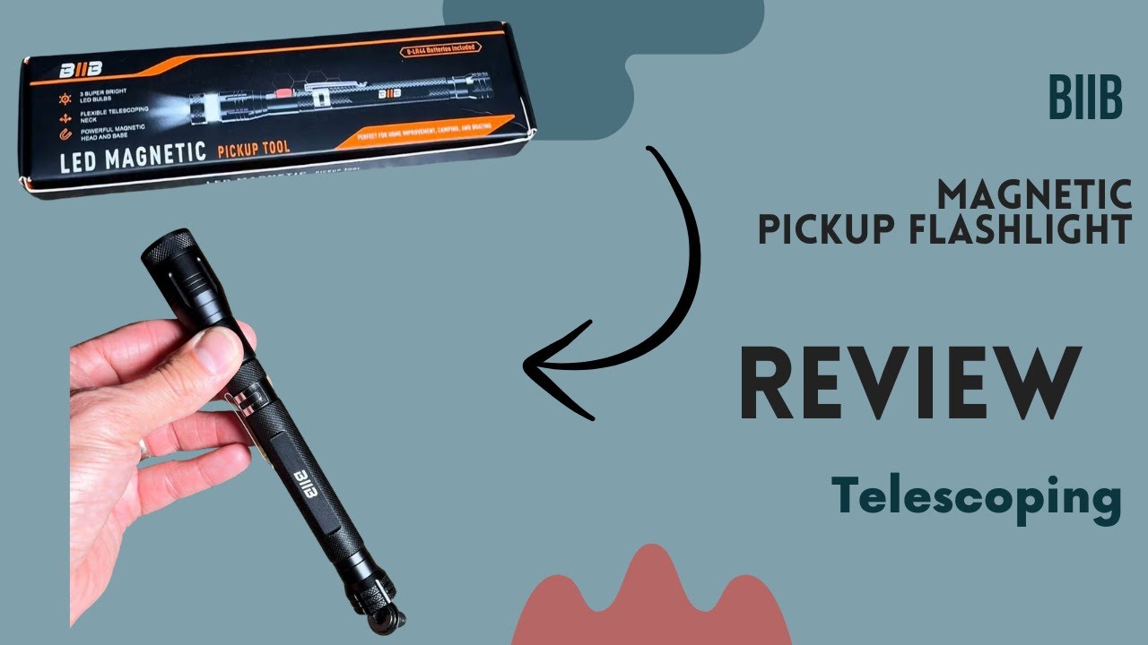 BIIB Telescoping Extendable Magnetic LED Flashlight Gadget - Product Review