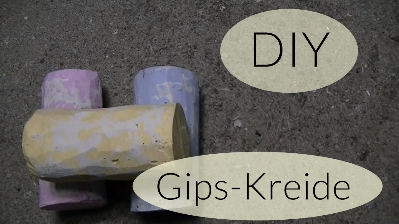 DIY ✿ Gips Kreide ✿ Kreide selber machen ✿ Crafts for Kids ✿ Back to School