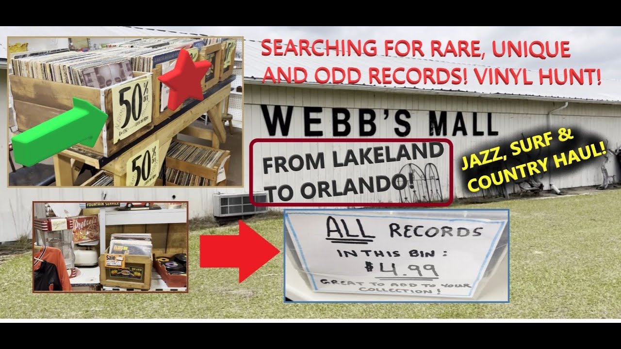 Searching for rare, unique, & odd records across central Florida. 50% off records! Vinyl Hunting!