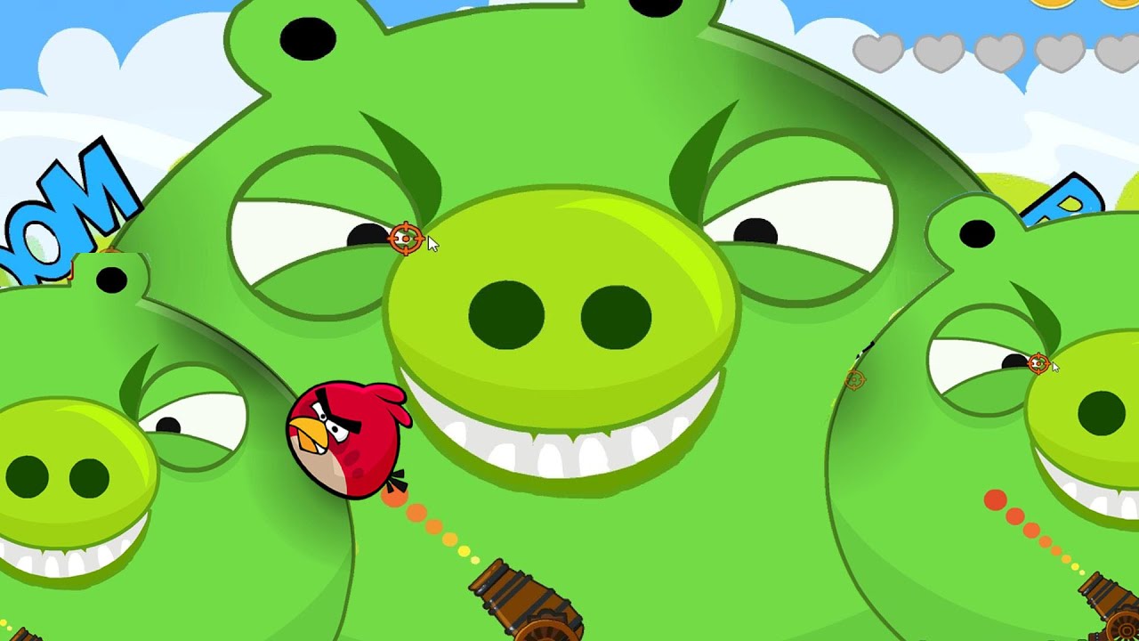 Angry Birds Cannon Birds 1 - MAXIMUM BIRDS VS GIANT PIGGIES!