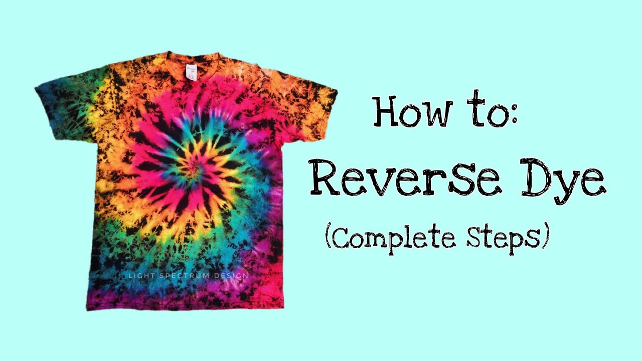 How to bleach: Reverse dye, tie dye! (complete steps)