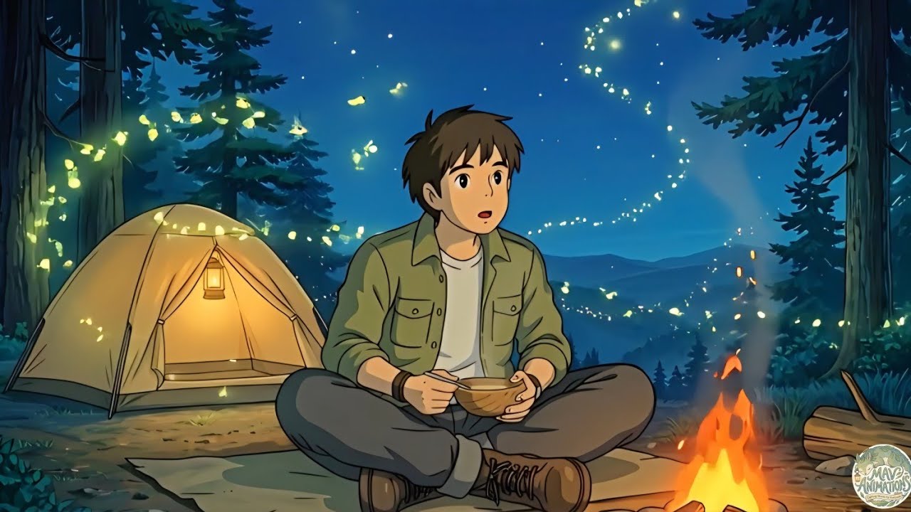 Solo Mountain Camping After the Hike | Campfire Cooking & Peaceful Night Under the Stars