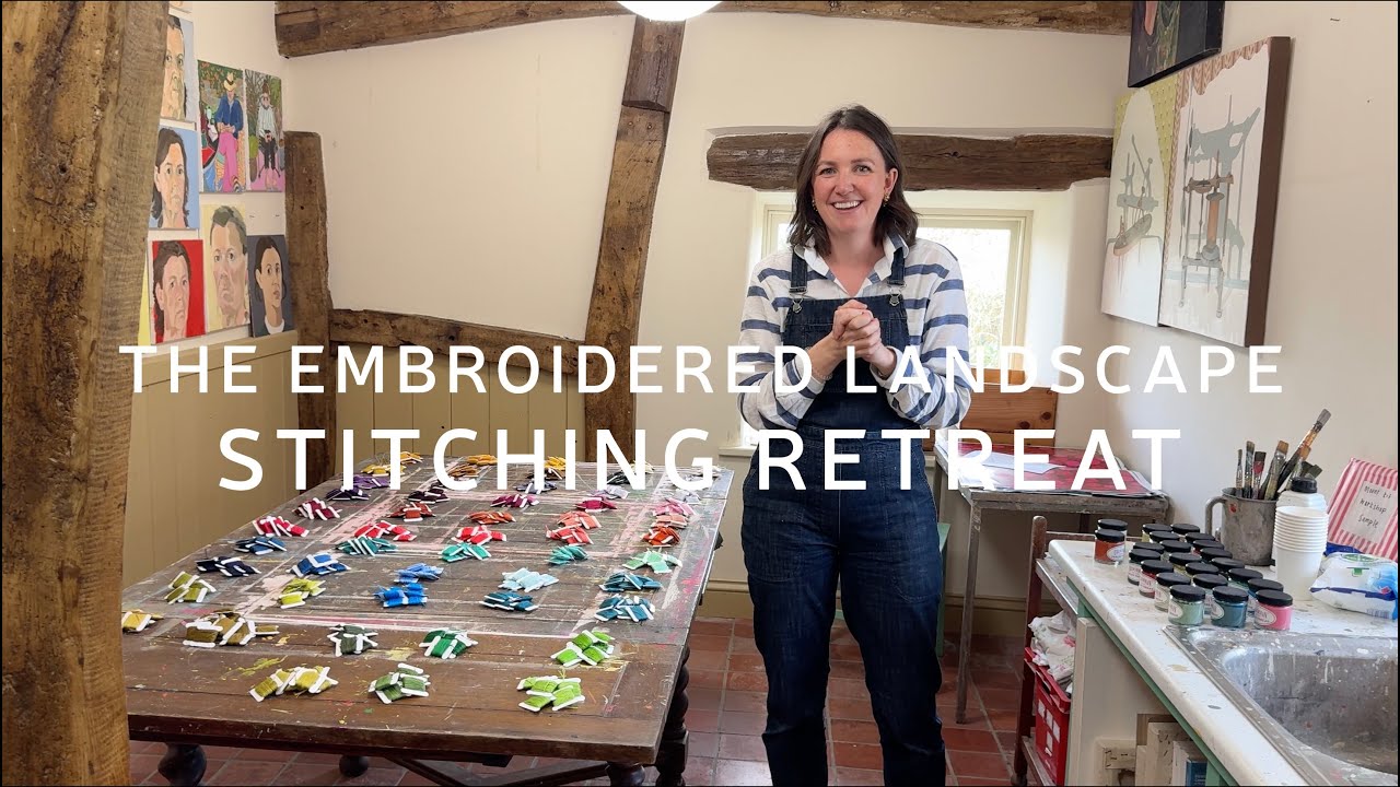 Behind the scenes at our first ever embroidery retreat! A Sewing and Painting Weekend Retreat