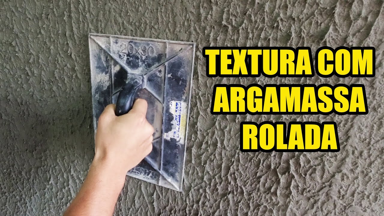 Textura Pra DECORAR e PROTEGER Suas Paredes Usando Argamassa