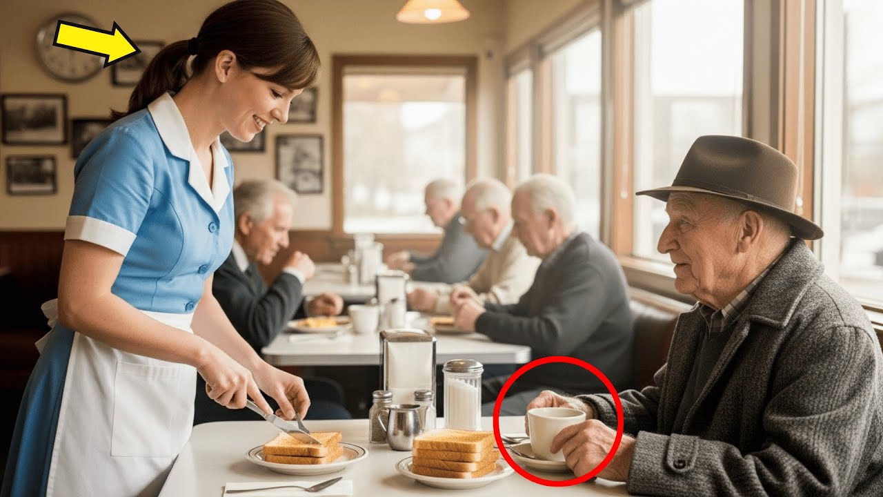 En servitris hjälpte en gammal man varje morgon – tills hans jurister klev in med 4 livvakter