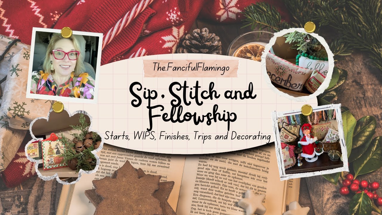 Let's Sip, Stitch and Fellowship..it's been a month!