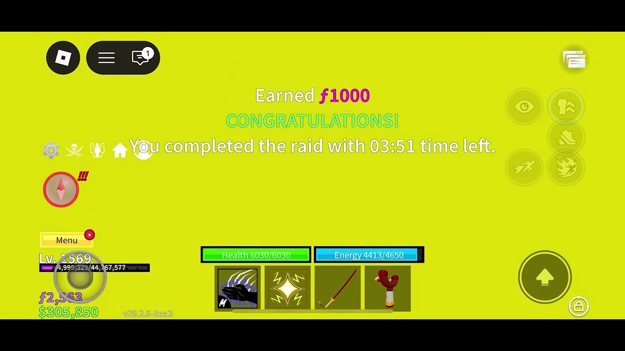 Doing Raid in blox Fruit 🤮