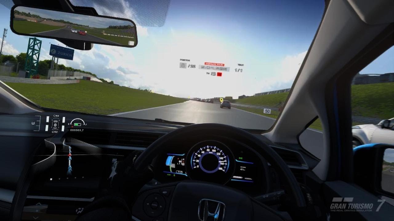 Je teste la Honda fit hybrid.