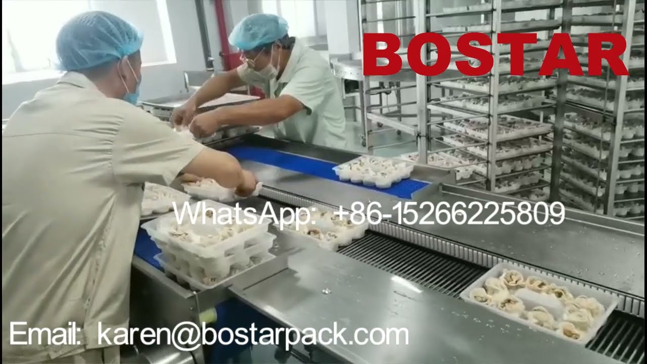 Automatic packing machine for Frozen dumplings Chinses Bread