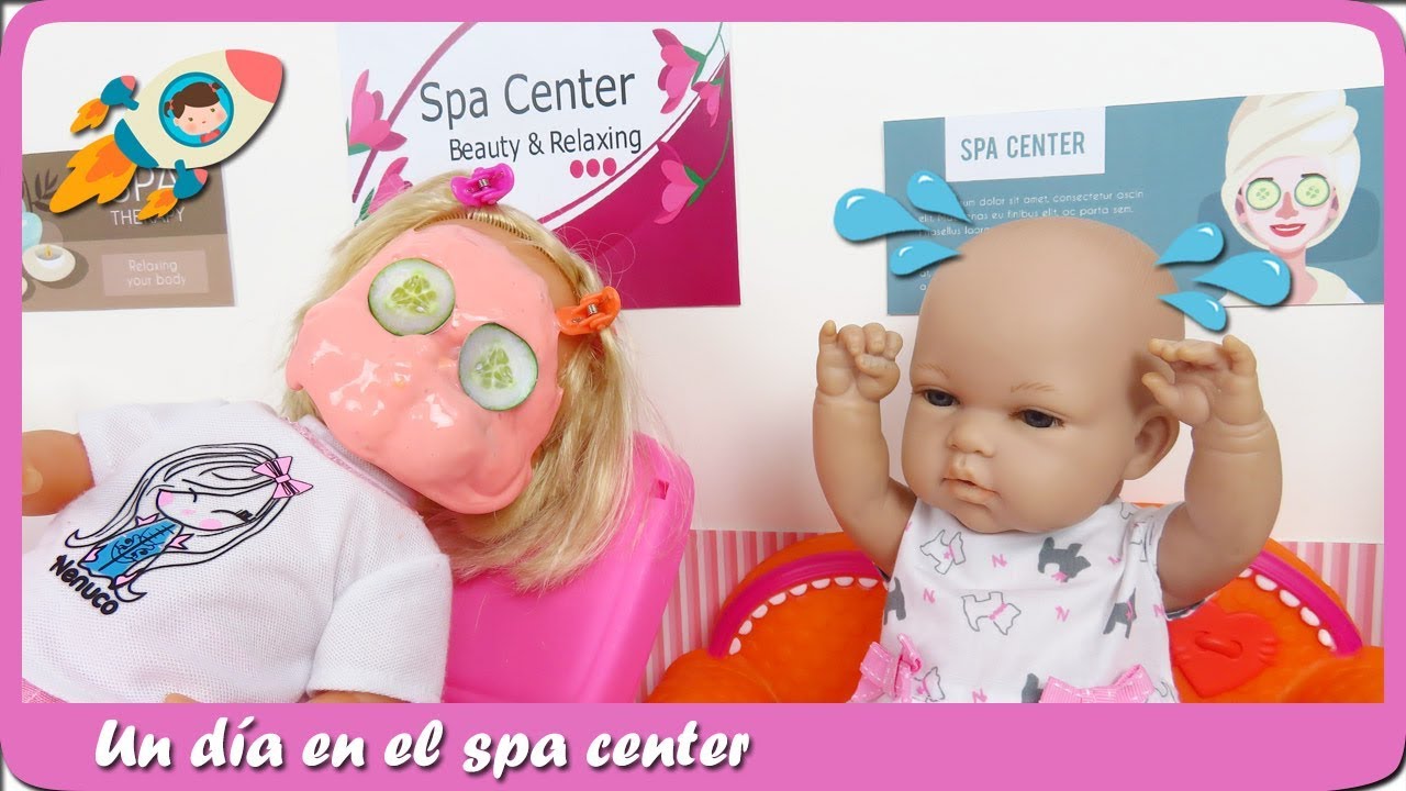 UN DÍA DE SPA con muñecas bebés Nenuco Paula y Lucía Vídeos Historias de Mundo Juguetes en español
