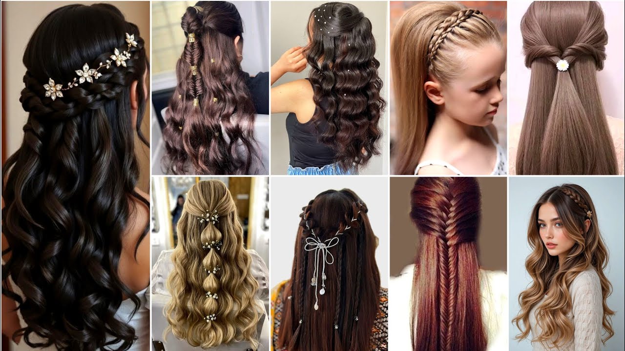 Elegant hair styles😍#viral #fashion #fashionideas #LongHair #Hairstyles #HairTutorial#braids 