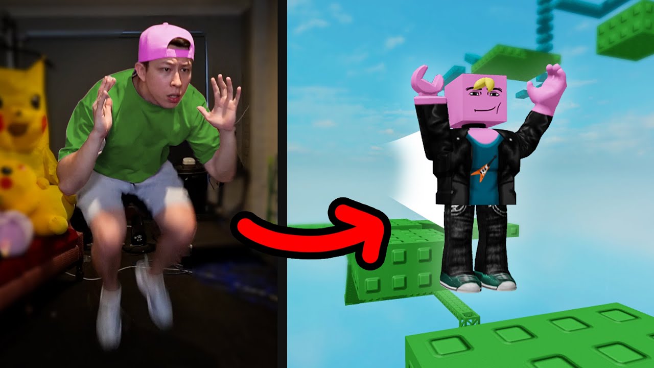 Roblox Obby, но мне нужно прыгнуть в реале