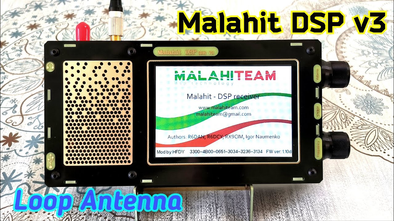 Малахит DSP v3. Loop Antenna LZ1AQ
