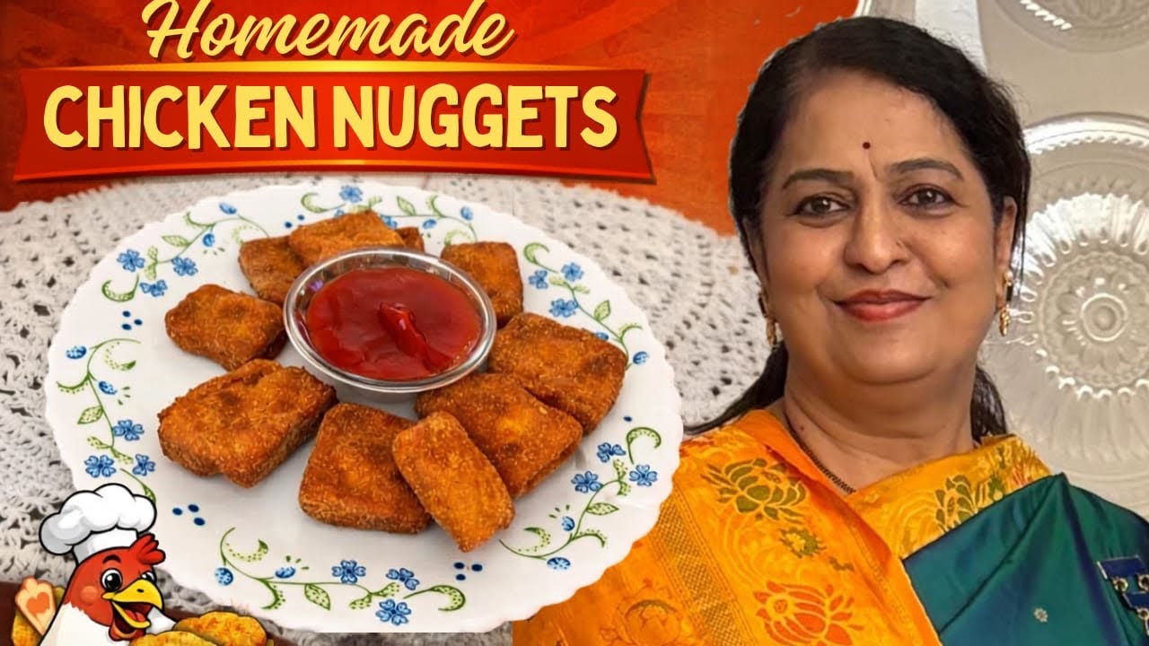 Homemade Chicken Nuggets | Crispy & Juicy Chicken Nuggets Recipe | Easy Snack Recipe #viral #trendy 
