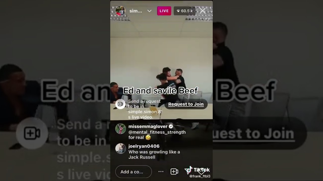 Edd Mathews and simple Simon press conference fight