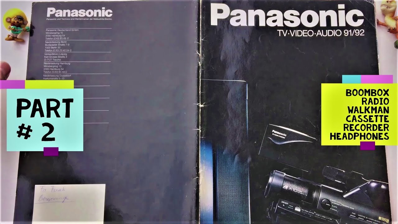 Panasonic catalog 1991-1992 # 2 | Boombox Radio Cassette Recorder Walkman Headphones Battery Charger