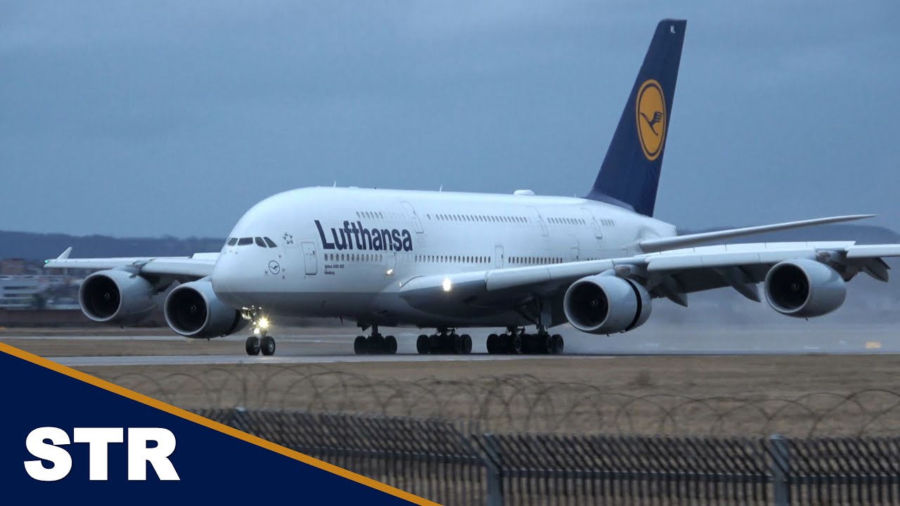 1 HOUR Plane Spotting at Stuttgart Airport