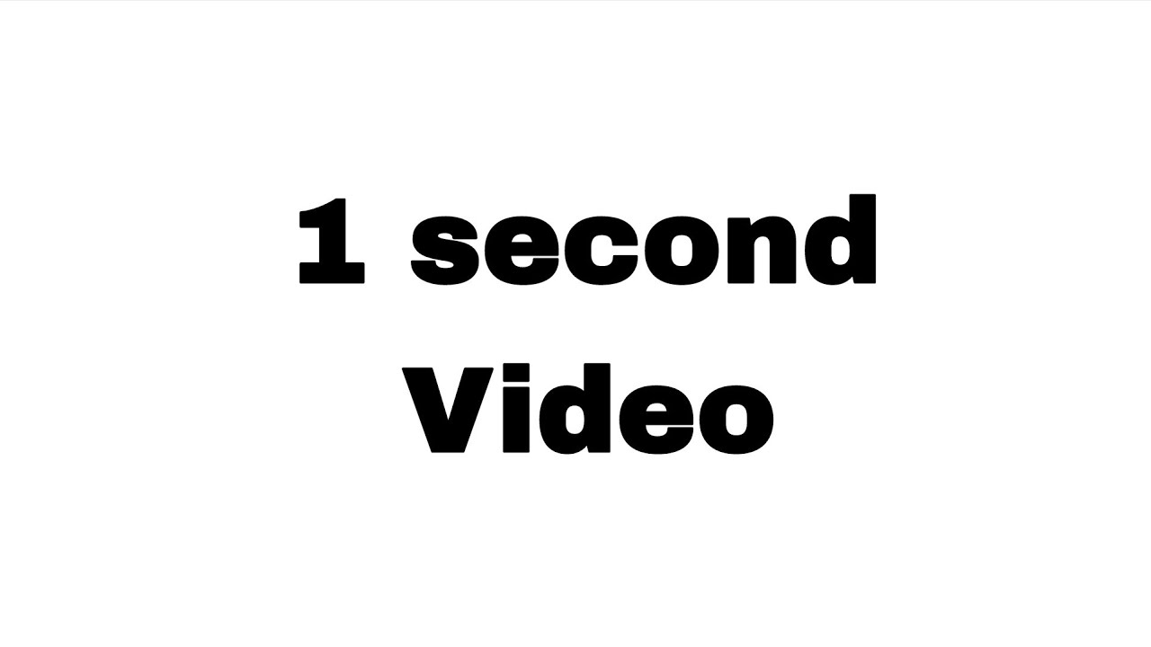 This video is 1 second long