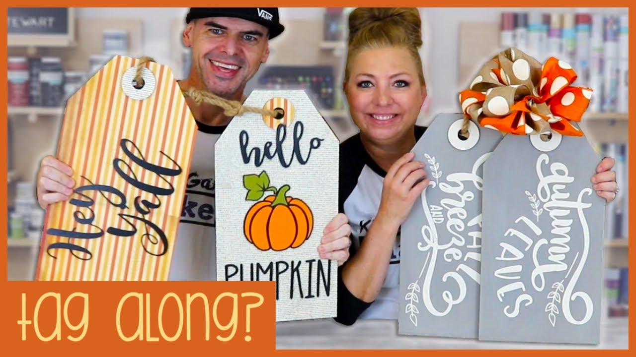 3 DIY Door Tags | Gift Tags Door Hangers | Fall Front Porch Door Decor