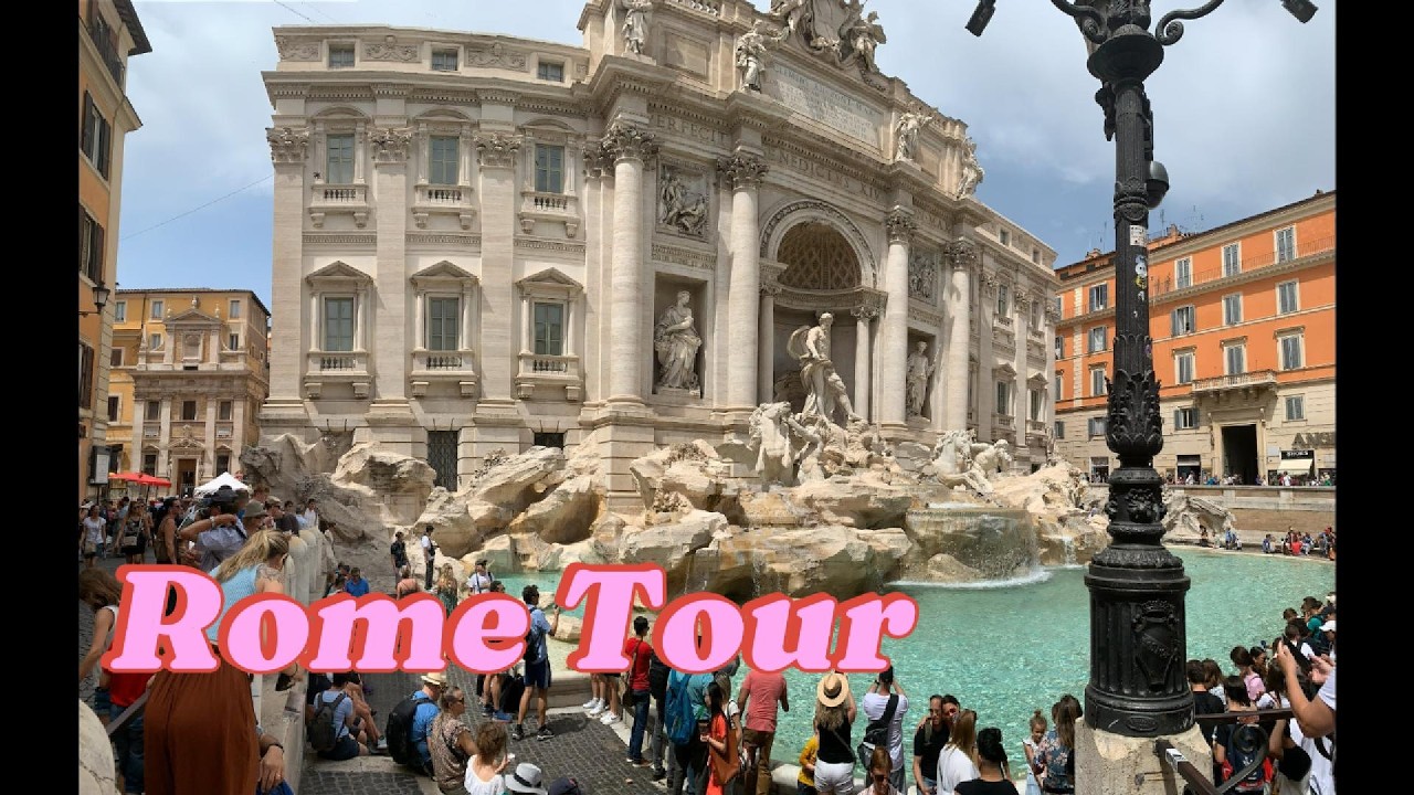 Rome, Vatican, St. Peter's Basilica, Tiber River, Colosseum and Trevi Fountain,