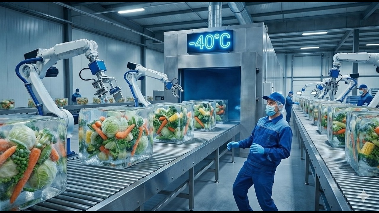 How Frozen Food Is Actually Made: The -40°C Blast Freezing Step Will Shock You