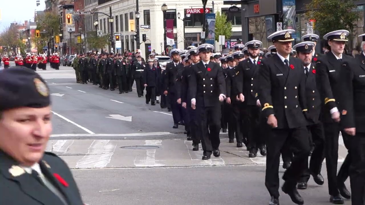 Remembrance Day Parade Nov. 11, 2023  Hamilton, Ontario Canada