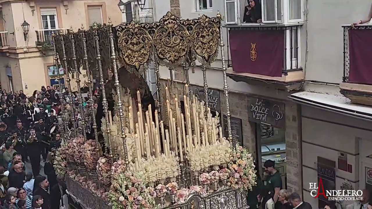[4K] VIRGEN DE LA ESPERANZA CIGARRERAS POR PELOTA | SEMANA SANTA 2025 CÁDIZ | BM MUNICIPAL BOLLULLOS