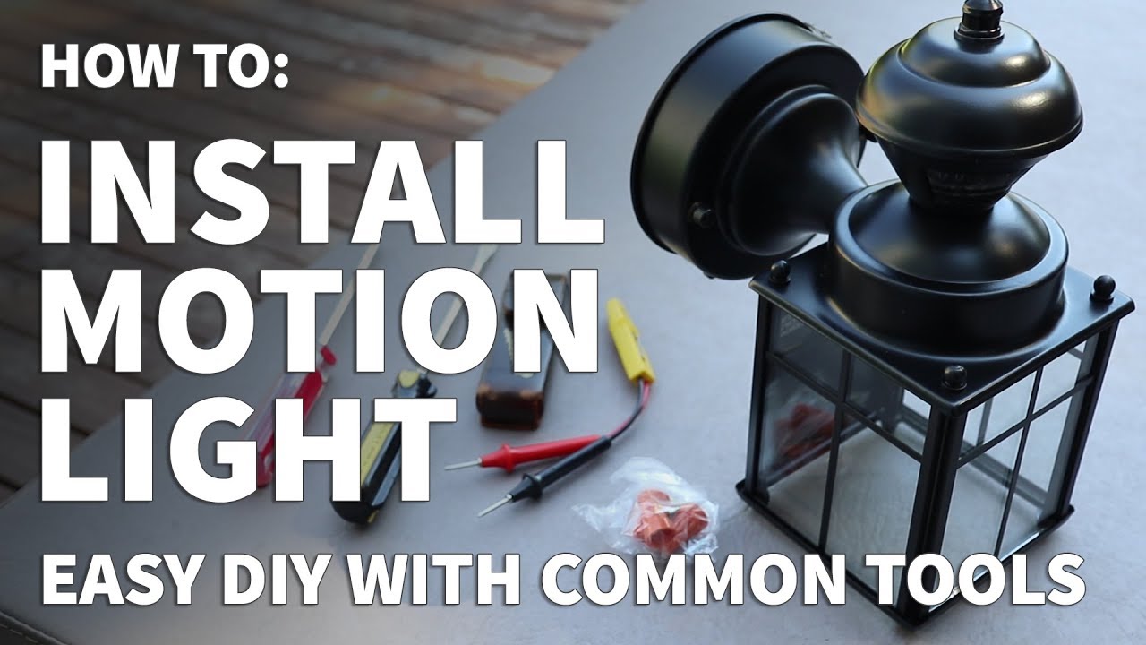 How to Install Exterior Light – DIY Exterior Motion Light Installation – Motion Security Light