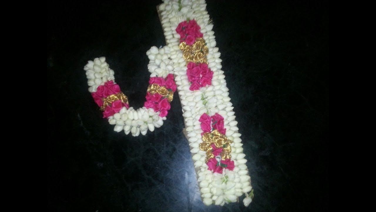 மல்லிப்பூ பொம்மை ரோஜா ஜடை  | Jasmine and Fancy Rose Flower Hair braids decoration