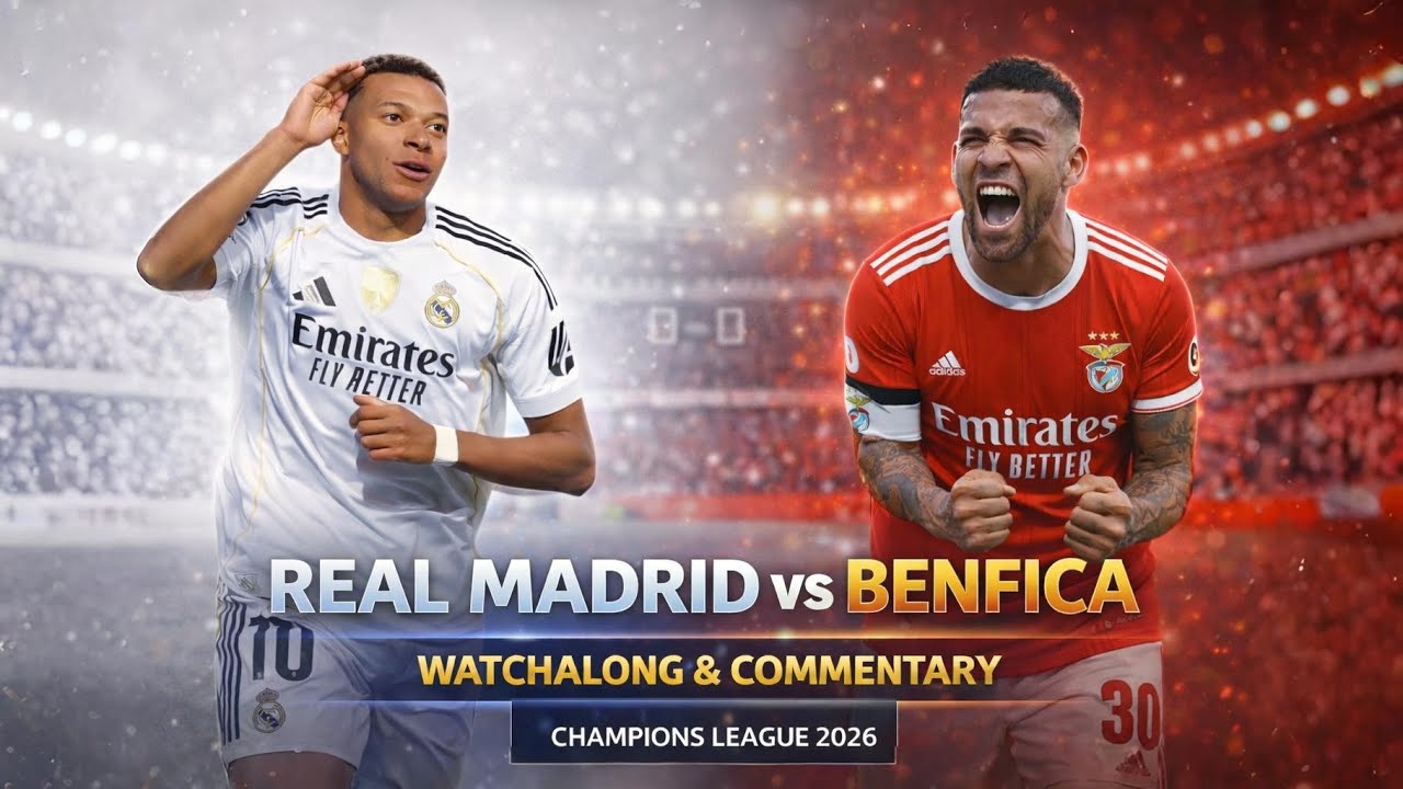 Real Madrid vs Benfica Playoffs Leg 2 Champions League Live Watchalong & Commentary