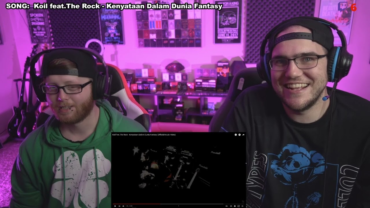 Live Stream Reactions!  Koil feat.The Rock - Kenyataan Dalam Dunia Fantasy