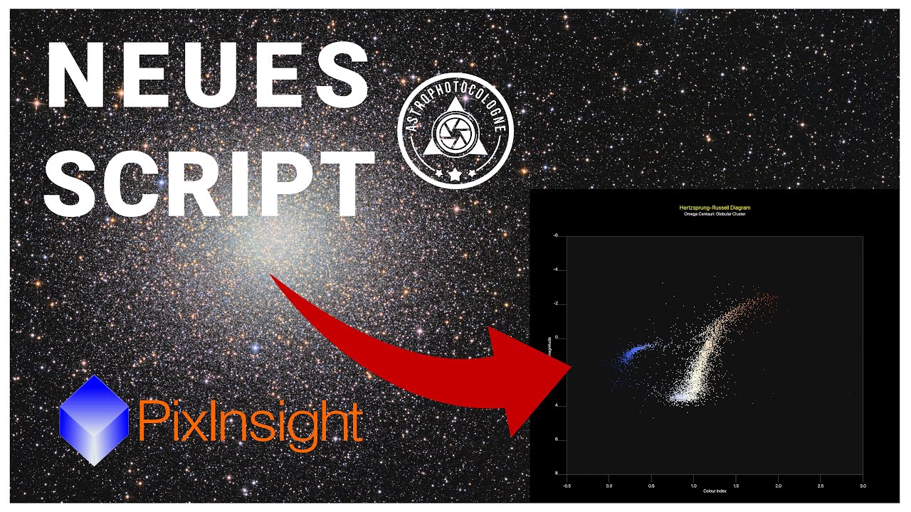 Hertzsprung-Russell-Diagramm aus deinen Astrofotos – PixInsight Script Tutorial